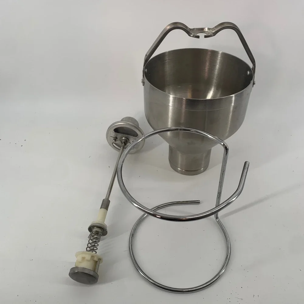 Upmost Stainless Steel Pancake Donut Batter Dispenser Manual Piston Funnel Stand